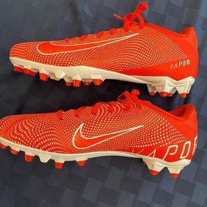 Nike Vapor Edge Team Football Cleats Orange/White Men's Size 10.5